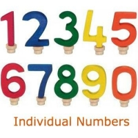 Glückskäfer - wooden birthday numbers, 0-9 